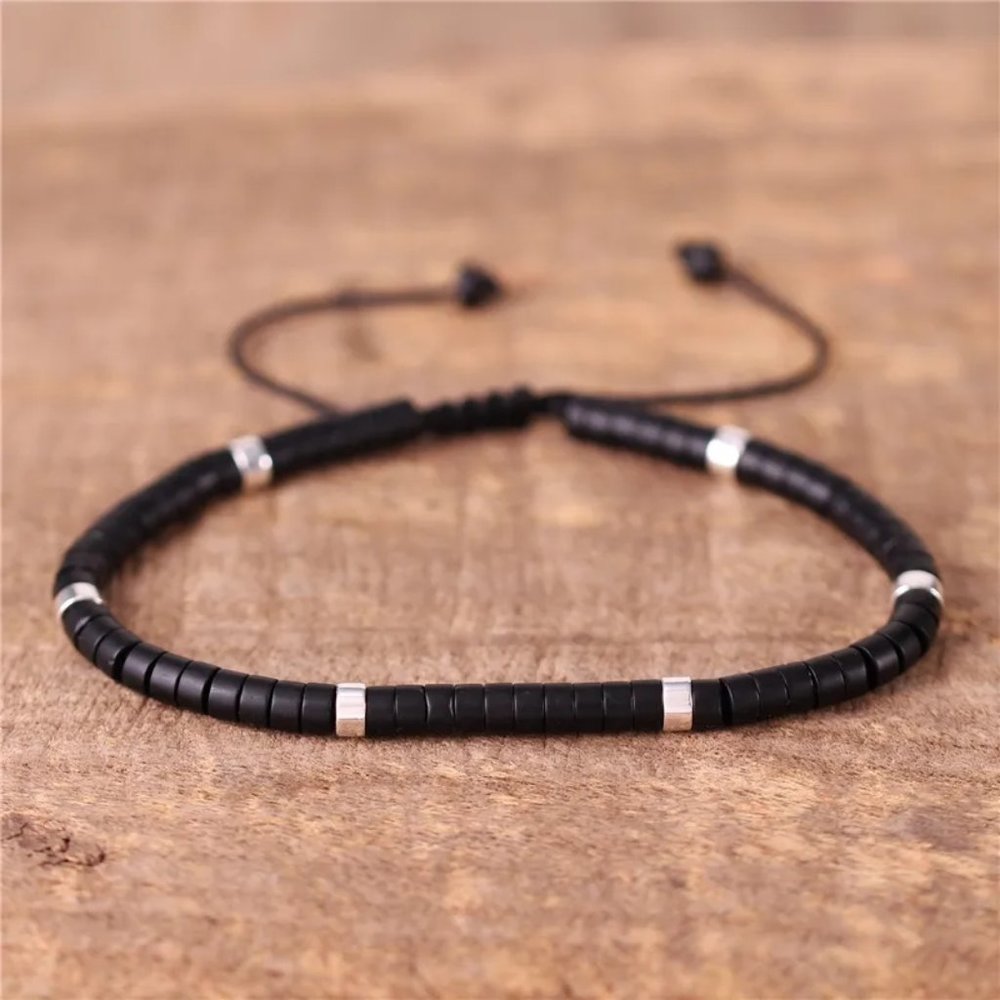 Onyx Healing Minimalist Bracelet for Women Men